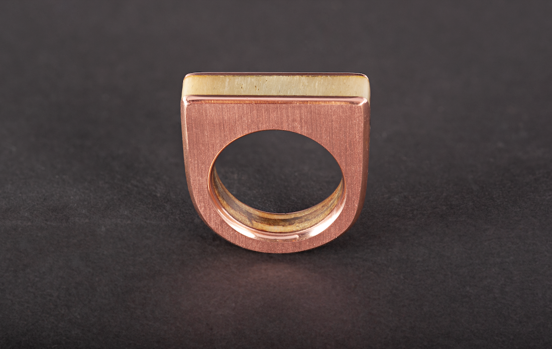 Copper 2025 signet ring